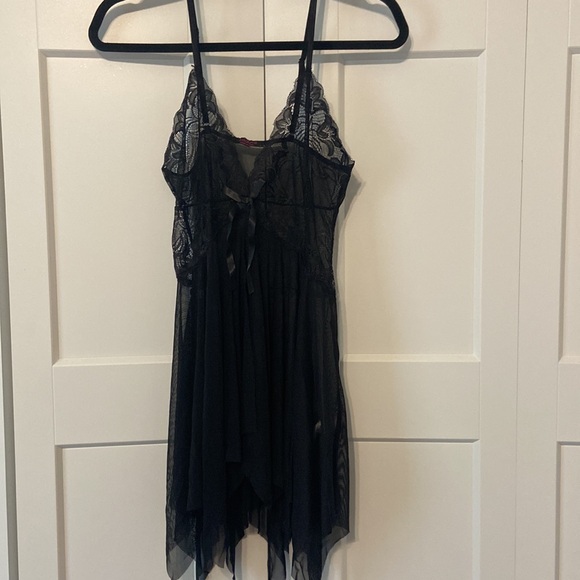 Avidlove Lingerie Lace Babydoll Naughty Exotic Boudoir Black NWOT Large - Picture 1 of 15